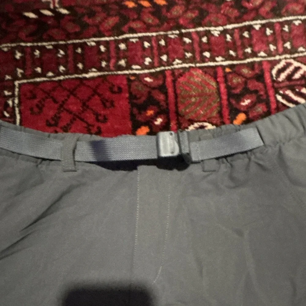 The North Face Gray Nylon Belted Hiking Pants Size L